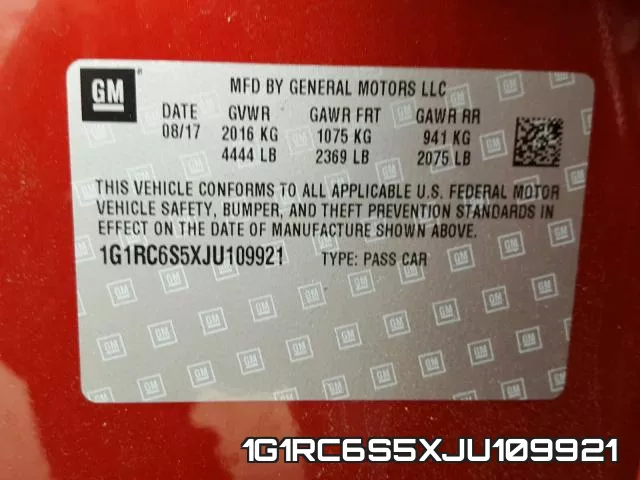 1G1RC6S5XJU109921 фото 2