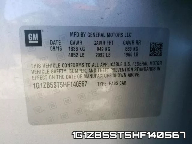 1G1ZB5ST5HF140567 фото 2
