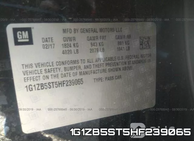 1G1ZB5ST5HF239065 фото 10