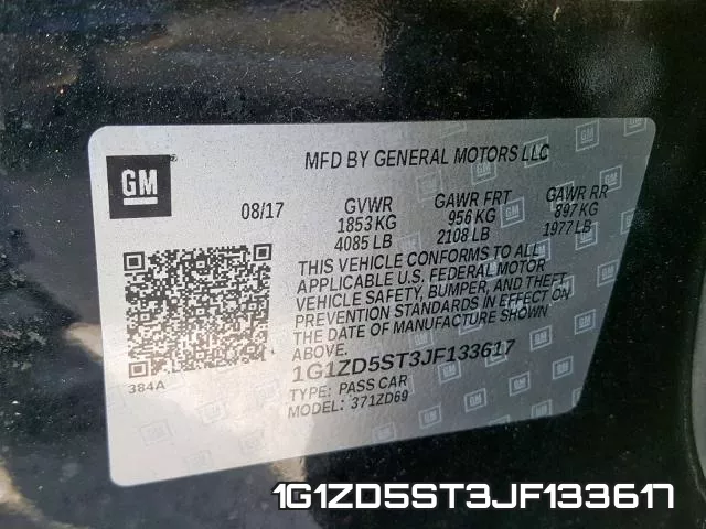 1G1ZD5ST3JF133617 фото 2
