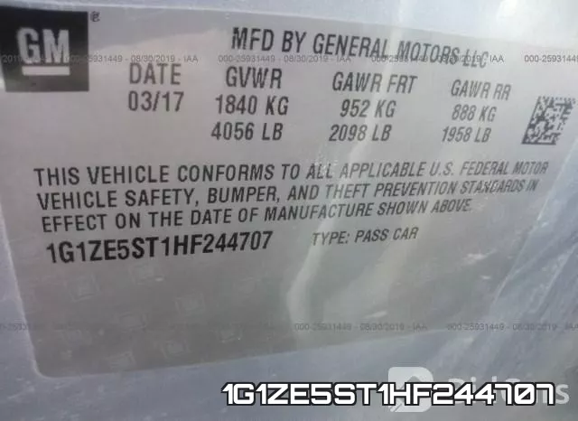 1G1ZE5ST1HF244707 фото 10