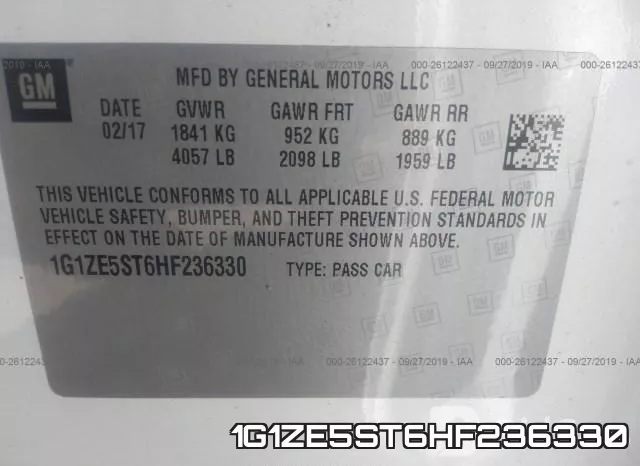 1G1ZE5ST6HF236330 фото 10