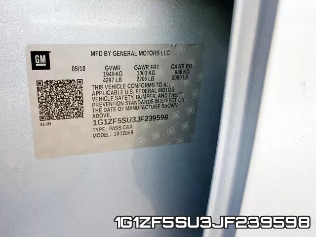 1G1ZF5SU3JF239598 фото 2