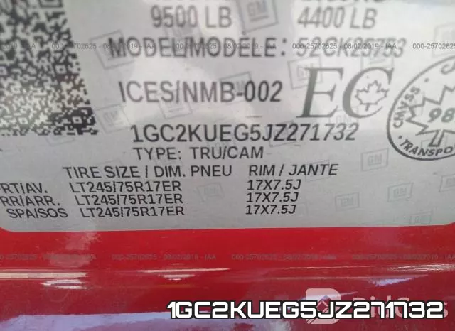 1GC2KUEG5JZ271732 фото 10