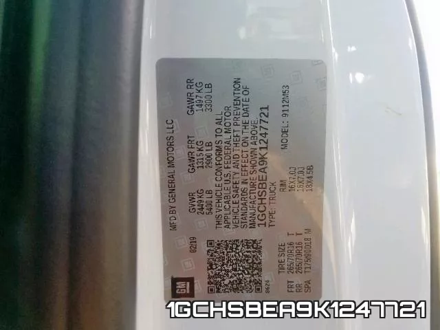 1GCHSBEA9K1247721 фото 2