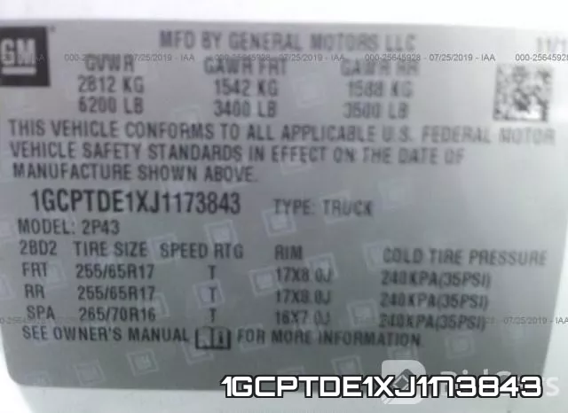 1GCPTDE1XJ1173843 фото 10