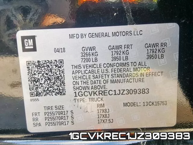 1GCVKREC1JZ309383 фото 2