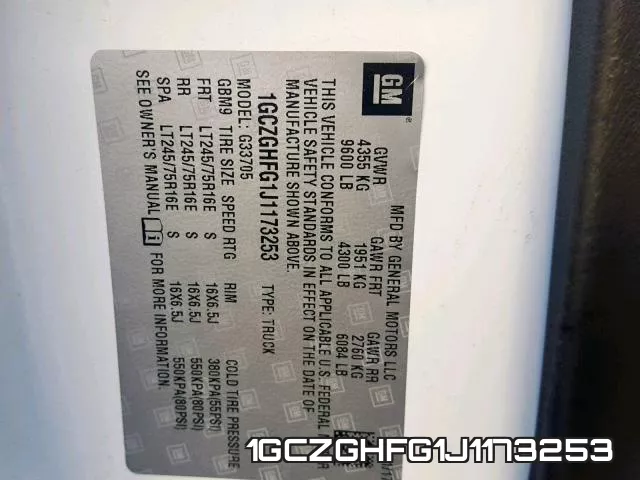 1GCZGHFG1J1173253 фото 2
