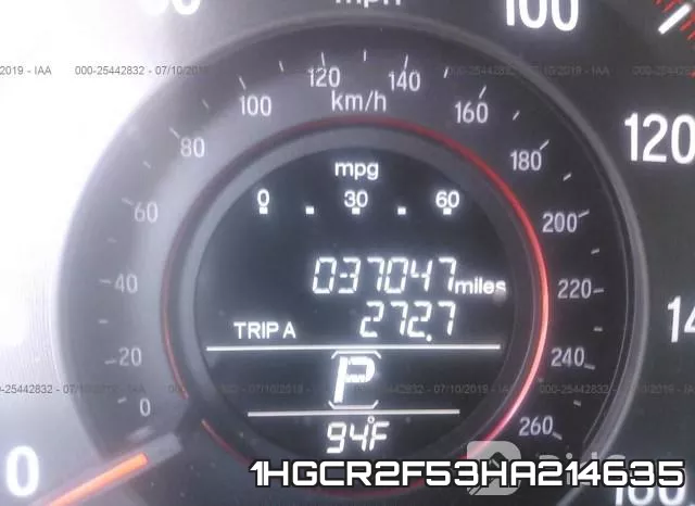 1HGCR2F53HA214635 фото 8