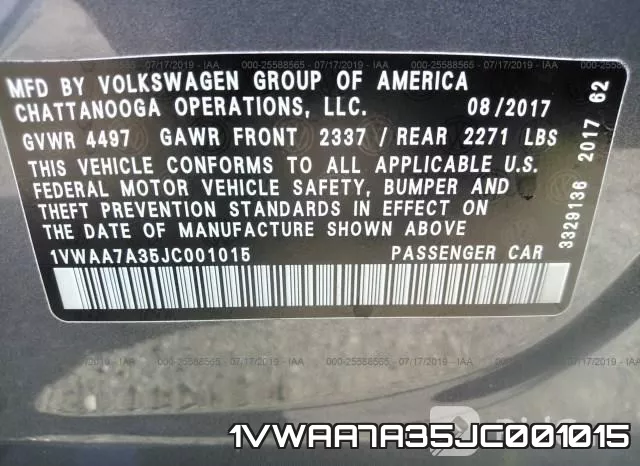 1VWAA7A35JC001015 фото 10