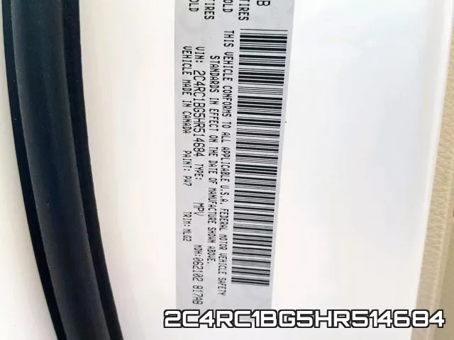 2C4RC1BG5HR514684 фото 2