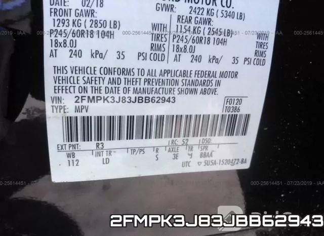 2FMPK3J83JBB62943 фото 10