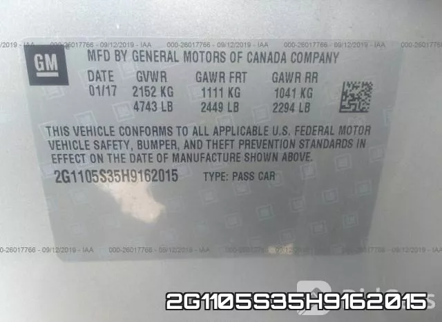 2G1105S35H9162015 фото 10