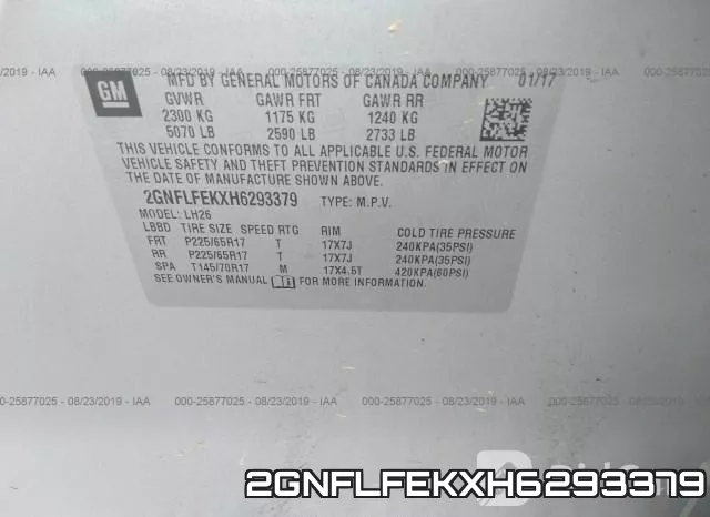 2GNFLFEKXH6293379 фото 10