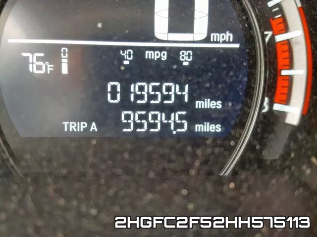 2HGFC2F52HH575113 фото 9