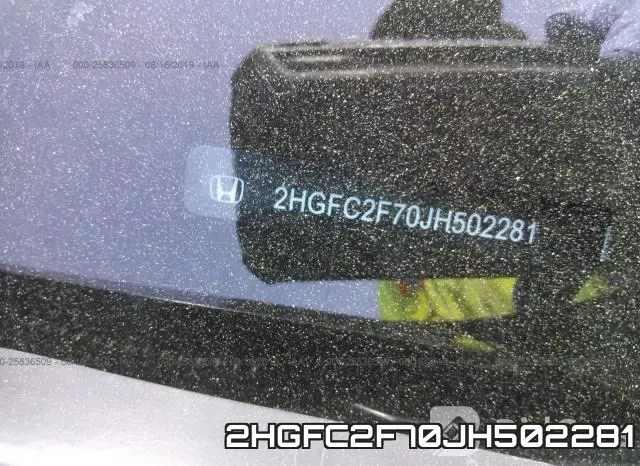 2HGFC2F70JH502281 фото 10