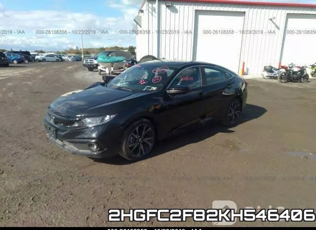 2HGFC2F82KH546406 фото 3