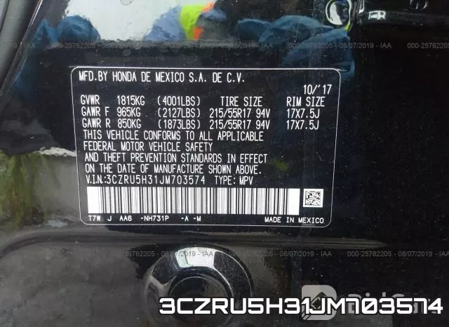 3CZRU5H31JM703574 фото 10
