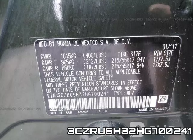 3CZRU5H32HG700241 фото 10