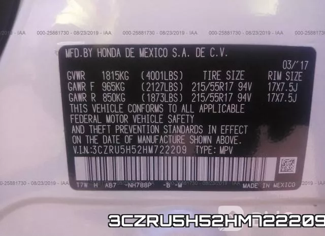 3CZRU5H52HM722209 фото 10