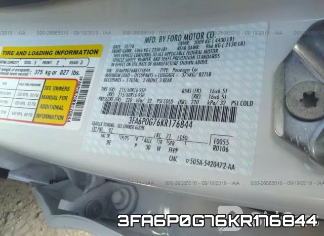 3FA6P0G76KR176844 фото 10