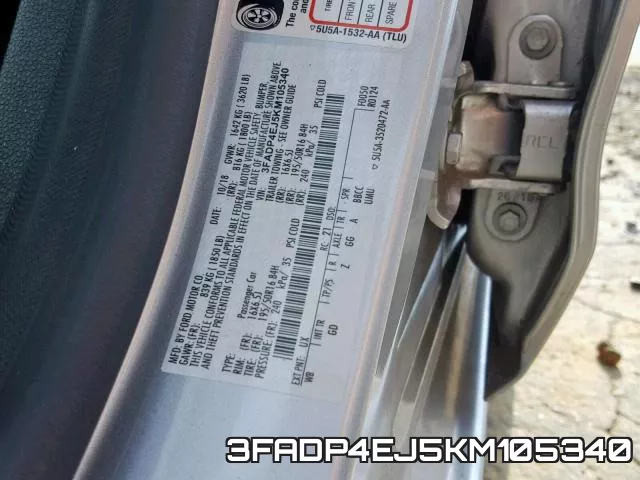 3FADP4EJ5KM105340 фото 2