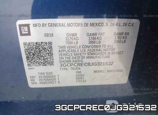 3GCPCREC0JG321532 фото 10