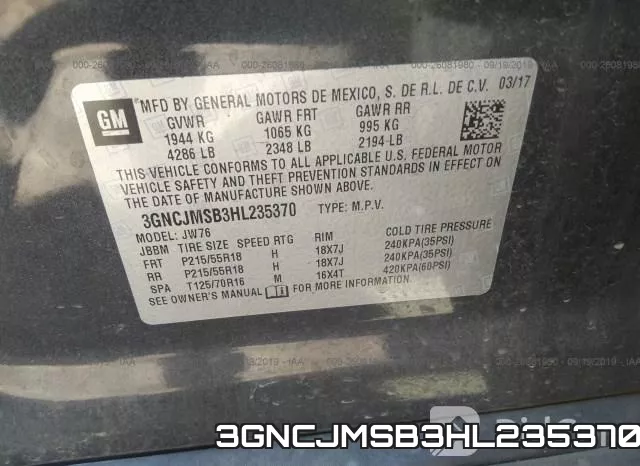3GNCJMSB3HL235370 фото 10