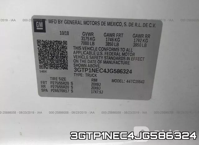 3GTP1NEC4JG586324 фото 10