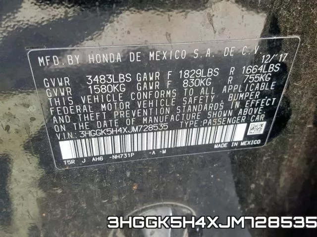 3HGGK5H4XJM728535 фото 2