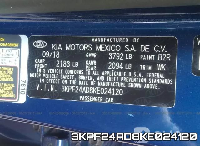 3KPF24AD8KE024120 фото 10