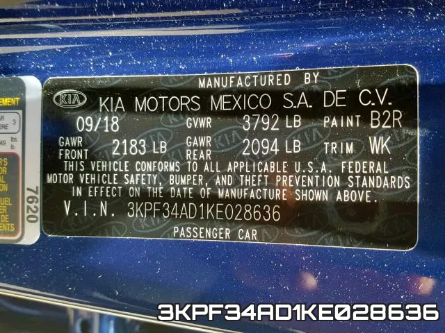 3KPF34AD1KE028636 фото 2