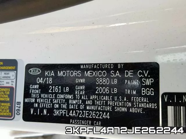3KPFL4A72JE262244 фото 2