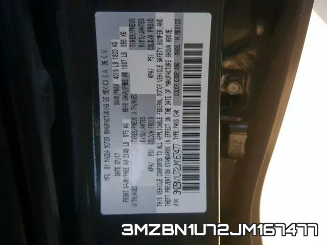3MZBN1U72JM167477 фото 2