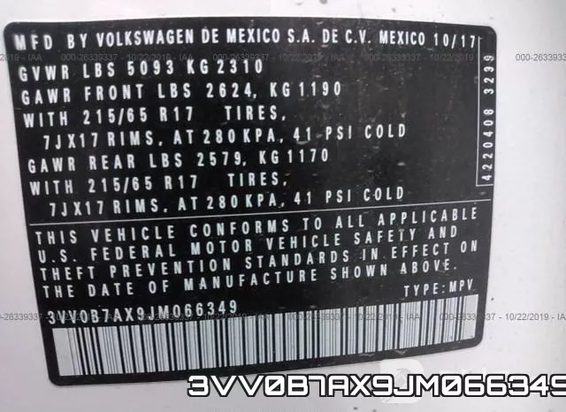3VV0B7AX9JM066349 фото 10