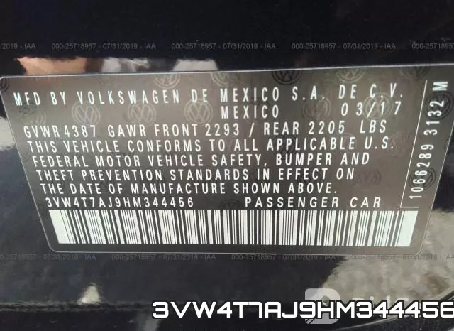 3VW4T7AJ9HM344456 фото 10