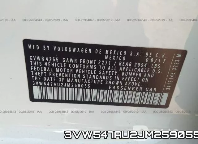 3VW547AU2JM259055 фото 10