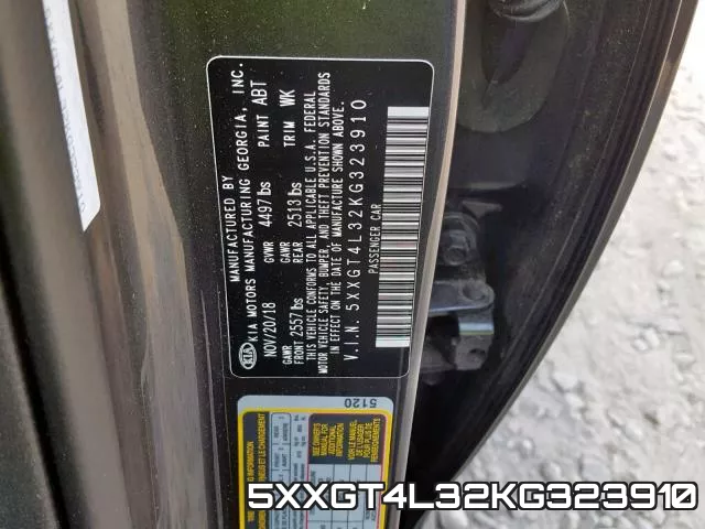 5XXGT4L32KG323910 фото 2