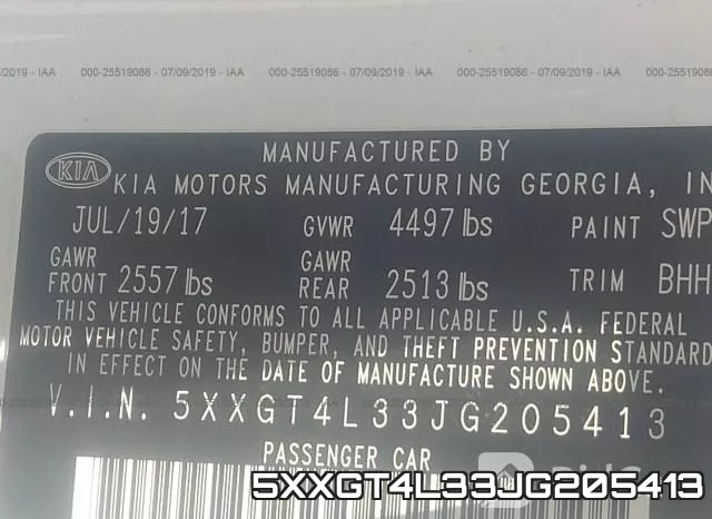 5XXGT4L33JG205413 фото 10