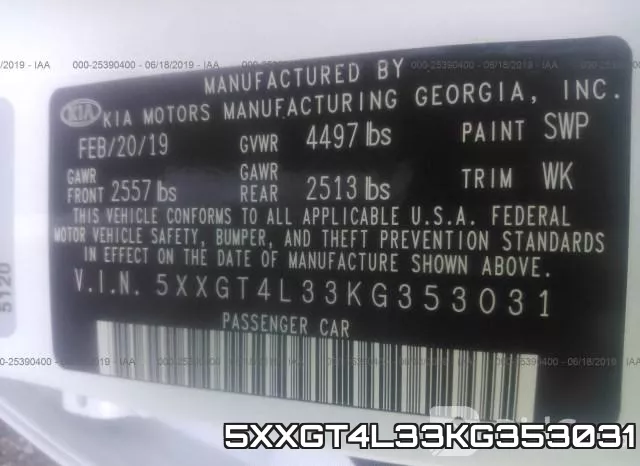 5XXGT4L33KG353031 фото 10