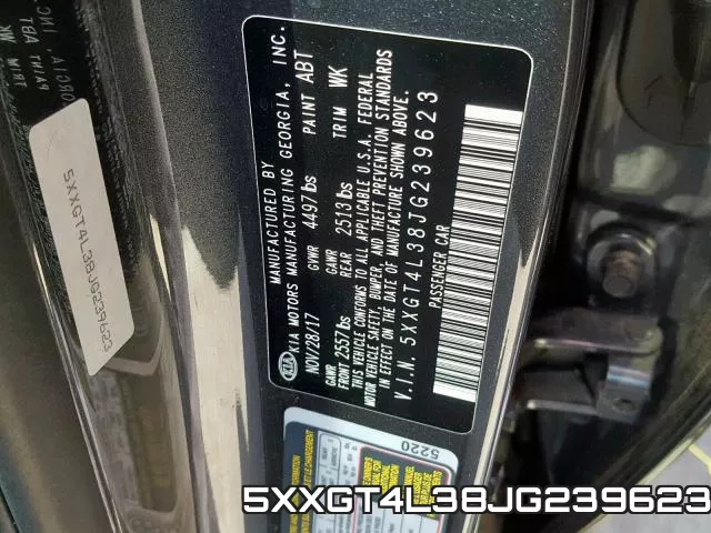 5XXGT4L38JG239623 фото 2