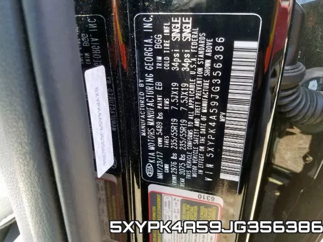 5XYPK4A59JG356386 фото 2