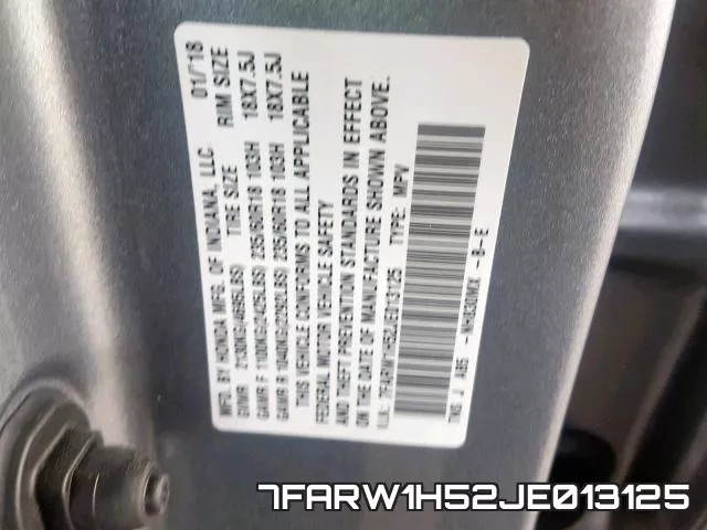 7FARW1H52JE013125 фото 2