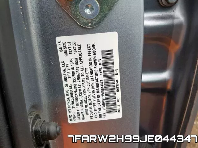 7FARW2H99JE044347 фото 2
