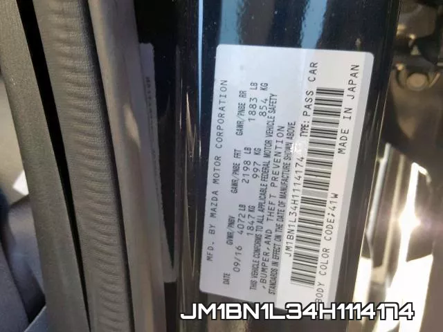 JM1BN1L34H1114174 фото 2