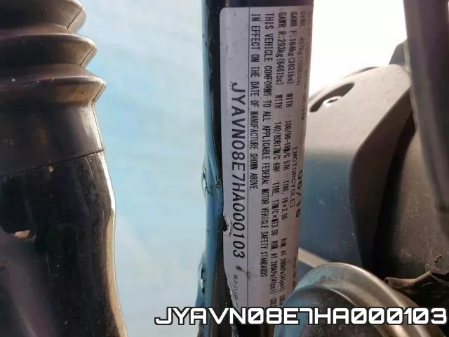 JYAVN08E7HA000103 фото 2