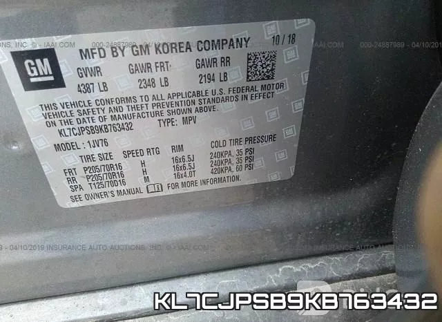 KL7CJPSB9KB763432 фото 10