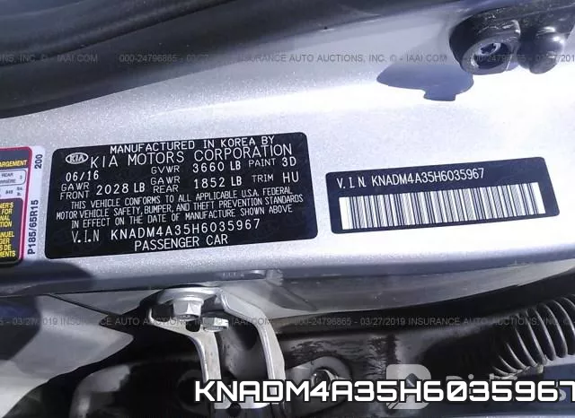 KNADM4A35H6035967 фото 10