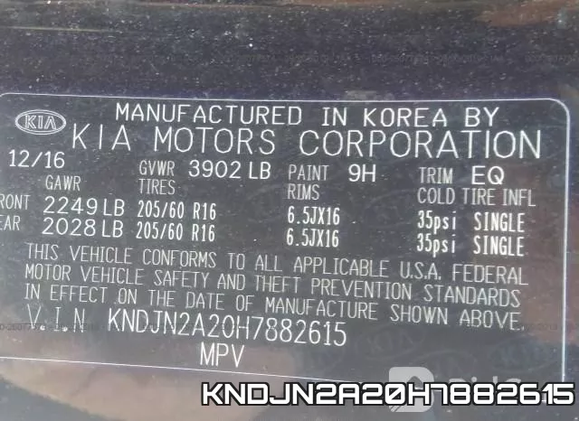 KNDJN2A20H7882615 фото 10