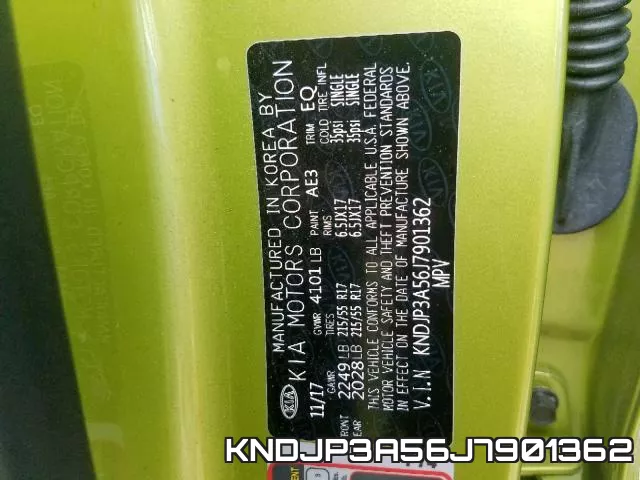 KNDJP3A56J7901362 фото 2